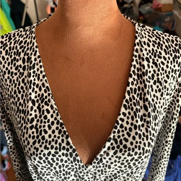 Banana Republic Black and White Animal Print Dress - Picture 10 of 10